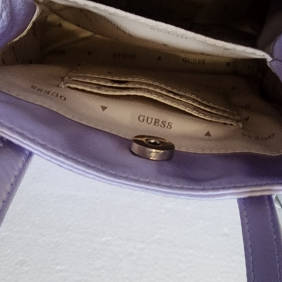 Guess Silvana 2 Compartment Mini Tote Bag Violet - Picture 5 of 13